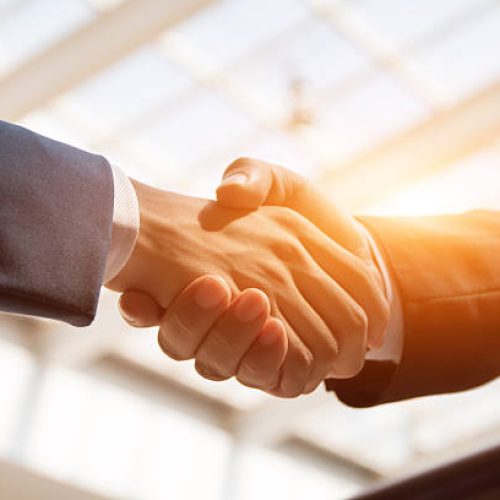 business people handshaking